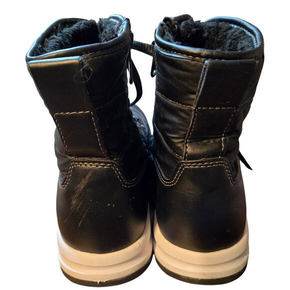 Water Proof 10 Black Men's Insulated Combat Boots Shoes Lace Up - Picture 3 of 6
